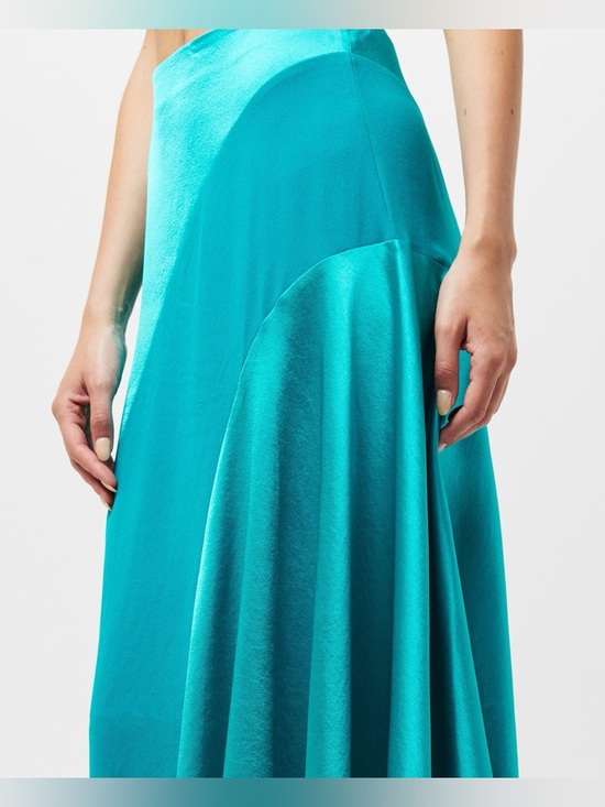 Ted Baker London Dresses & Skirts - Ted Baker London Asymmetrical Satin Green Skirt Size 6